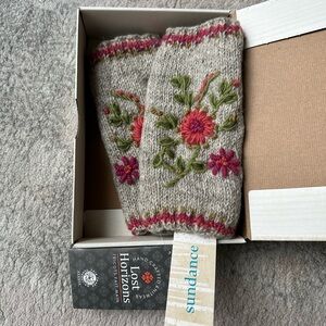 Sundance Lost Horizons knit fingerless gloves